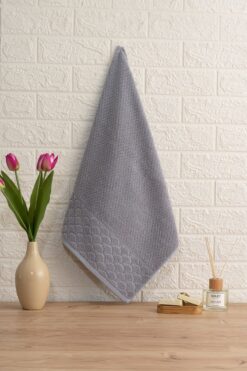 Soley | Alana | Extra Yumuşak Pamuk Pirinç Örgü El / Yüz Havlusu