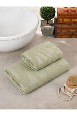 Palmex Home Banyo Havlu Seti 2li Pataya - 70x140 & 50x90 %100 Pamuk