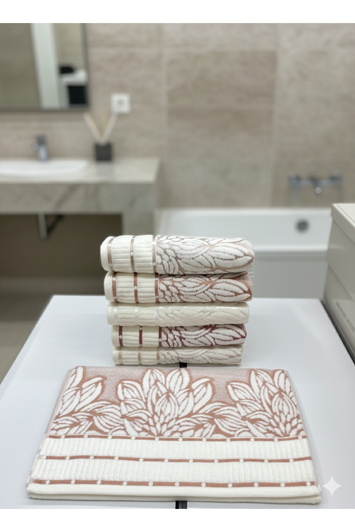 Durul 50x90 Lily 6’lı Soft Havlu