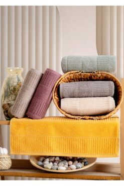 Nurpak Karya % 100 Pamuk  6 adet Havlu  50 cm x 90 cm