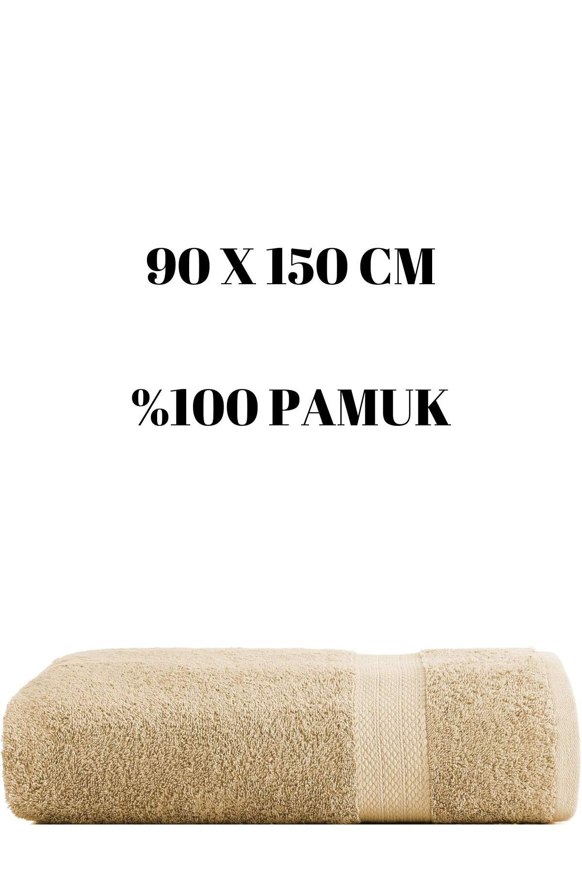 KAYABEY HOME Kahverengi Büyük Boy Banyo Duş Vücut Havlusu % 100 Pamuk Çizgi Desenli 90 X 150 Cm 500 gram Bir Adet
