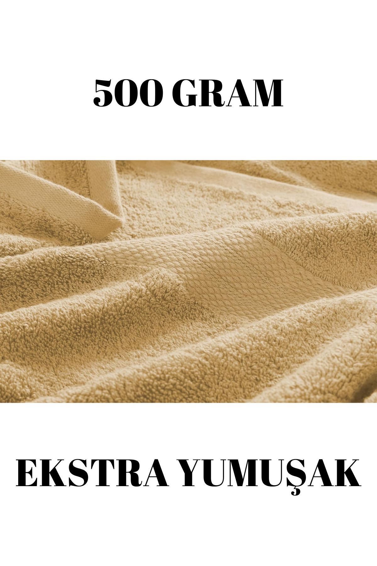 KAYABEY HOME Kahverengi Büyük Boy Banyo Duş Vücut Havlusu % 100 Pamuk Çizgi Desenli 90 X 150 Cm 500 gram Bir Adet - Görsel 2