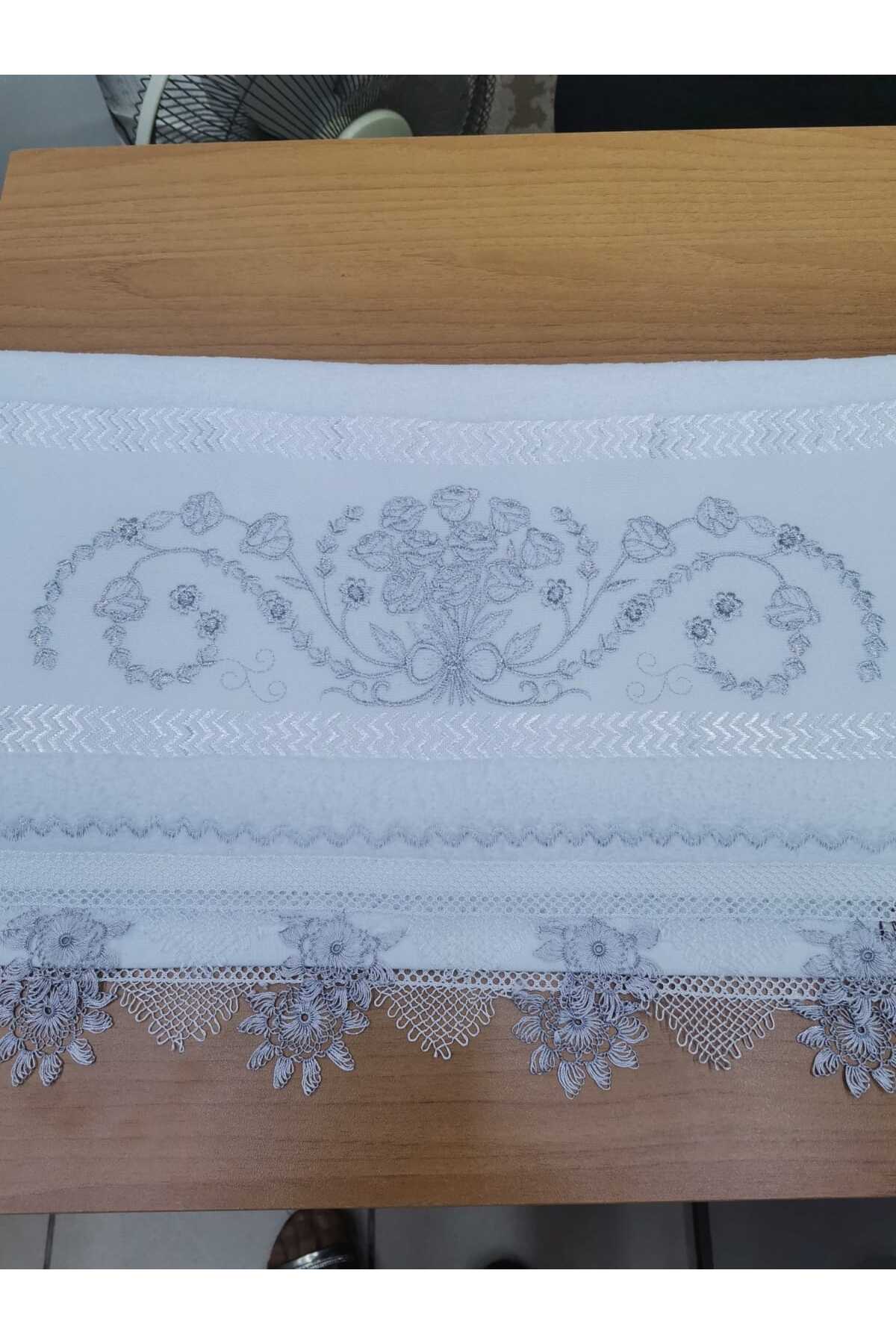 Firdevs moda çeyiz Çeyizlik İğne Oyalı Kadife Havlu