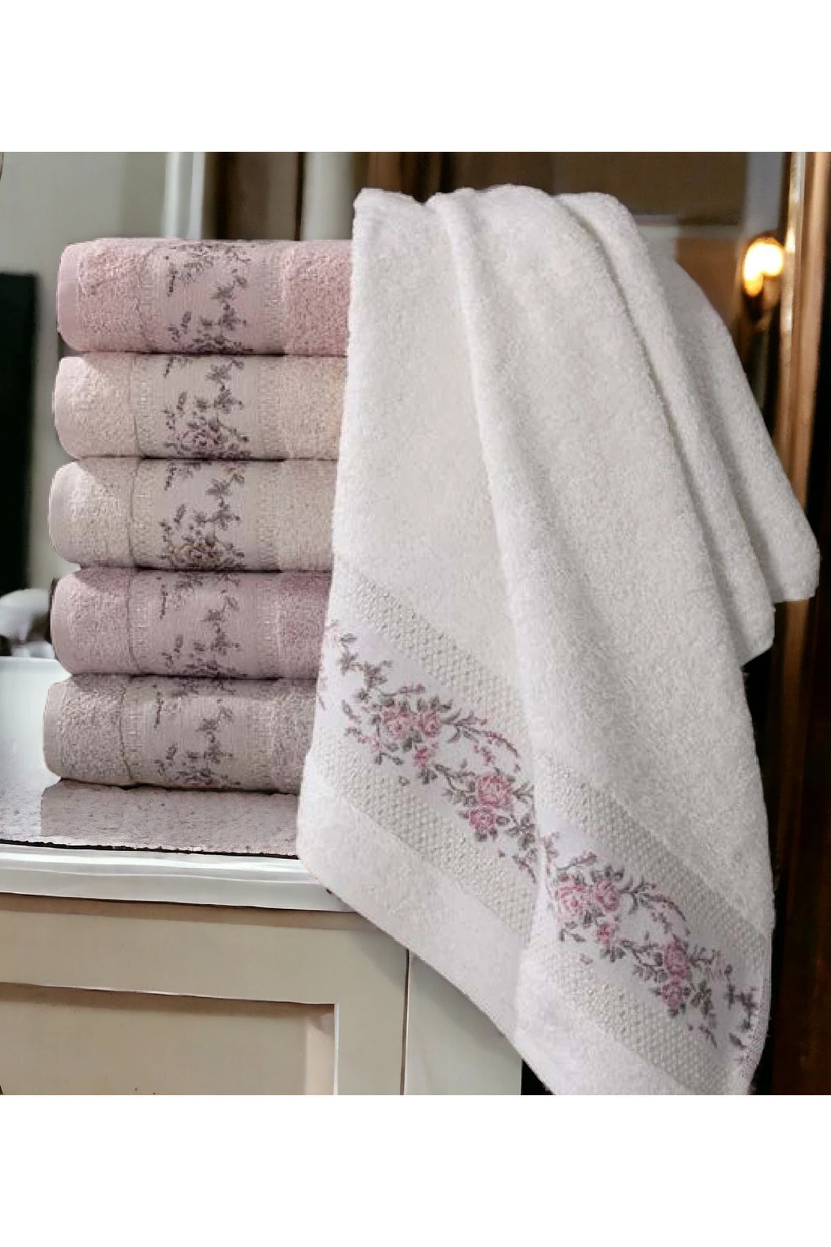 Pupilla Rönesans 6lı El-Yüz Havlusu 50x90 cm