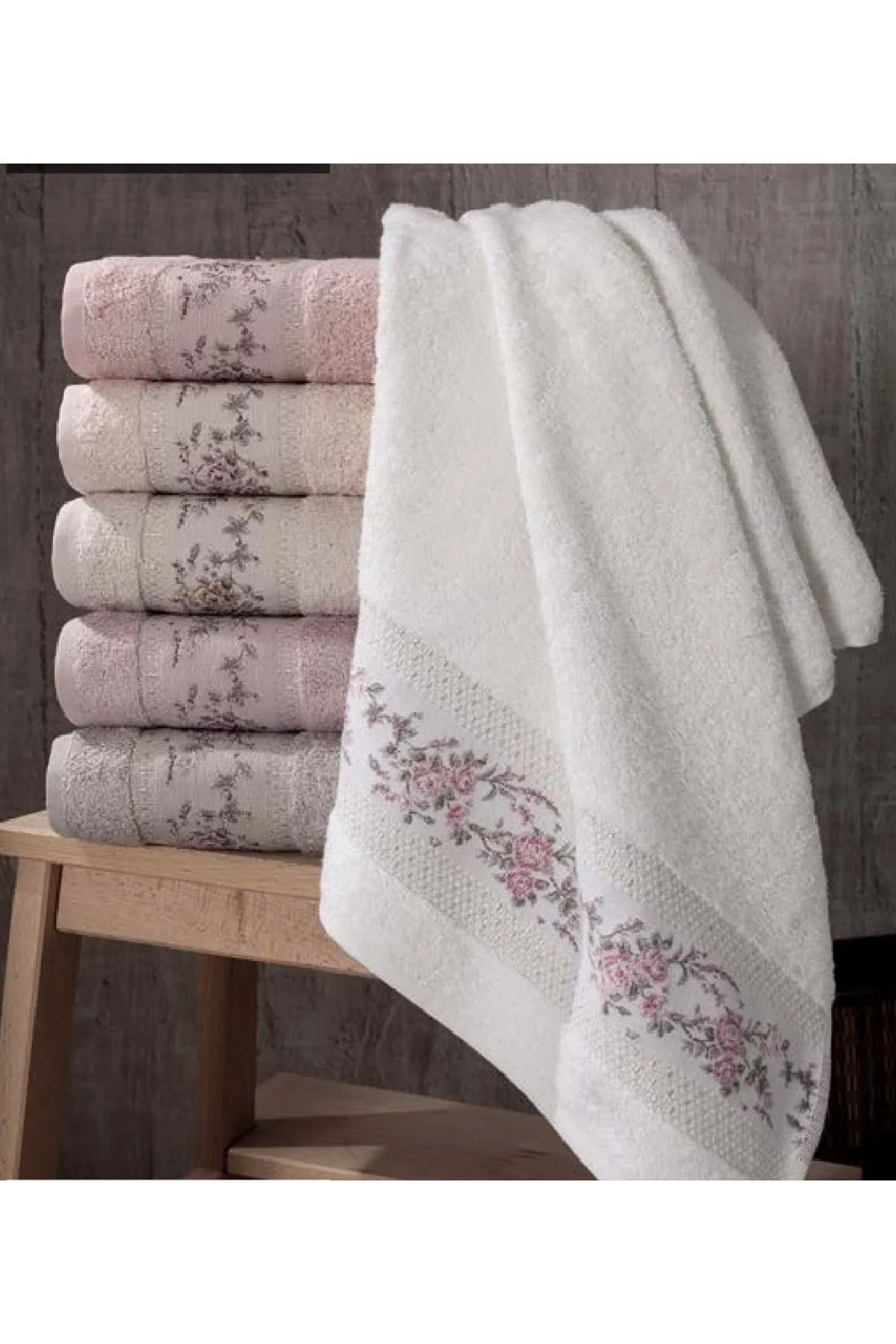 Pupilla Rönesans 6lı El-Yüz Havlusu 50x90 cm - Görsel 2