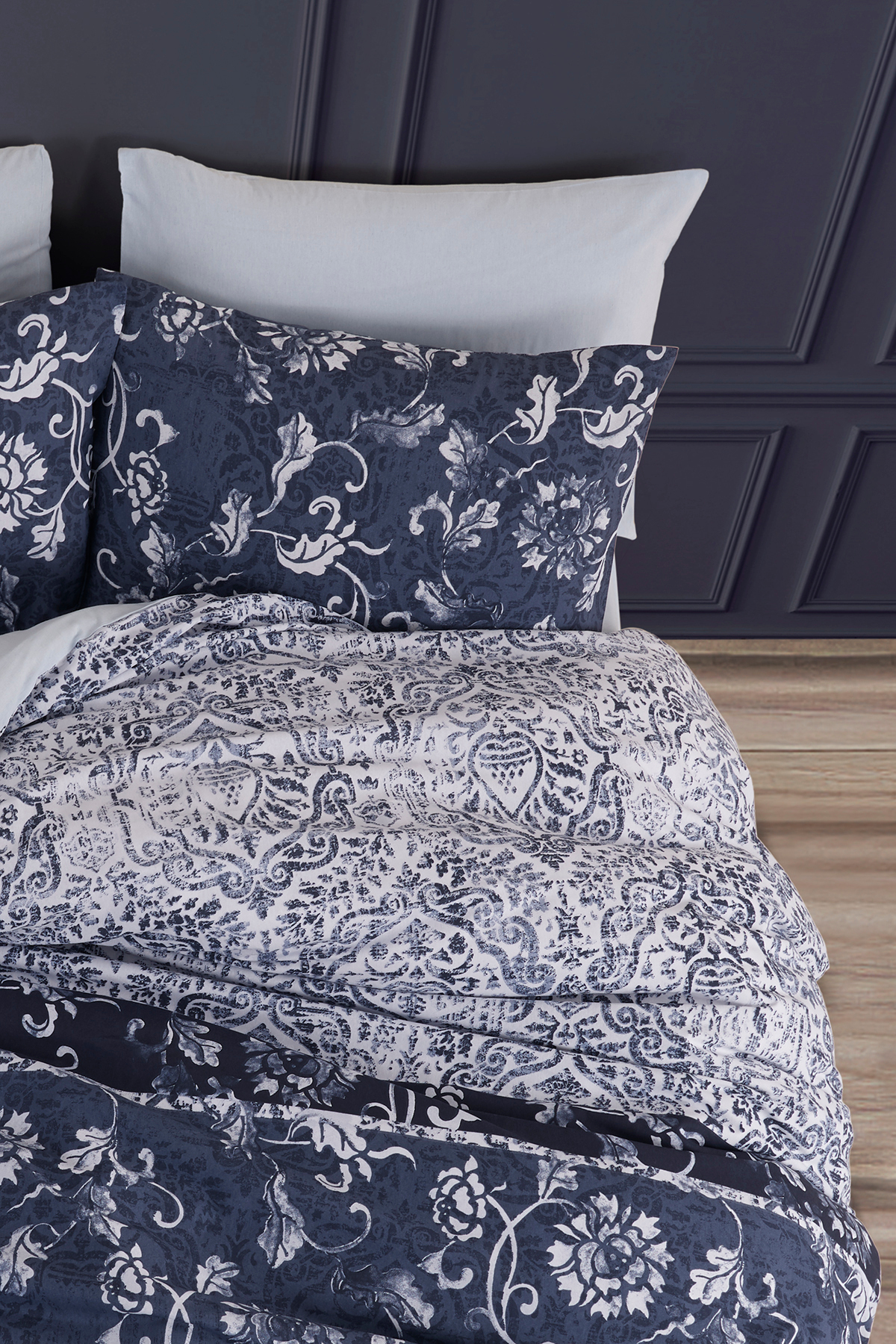 Madame Cotton Lastikli Çarşaflı Nevresim Takımı Çift Kişilik - Görsel 3