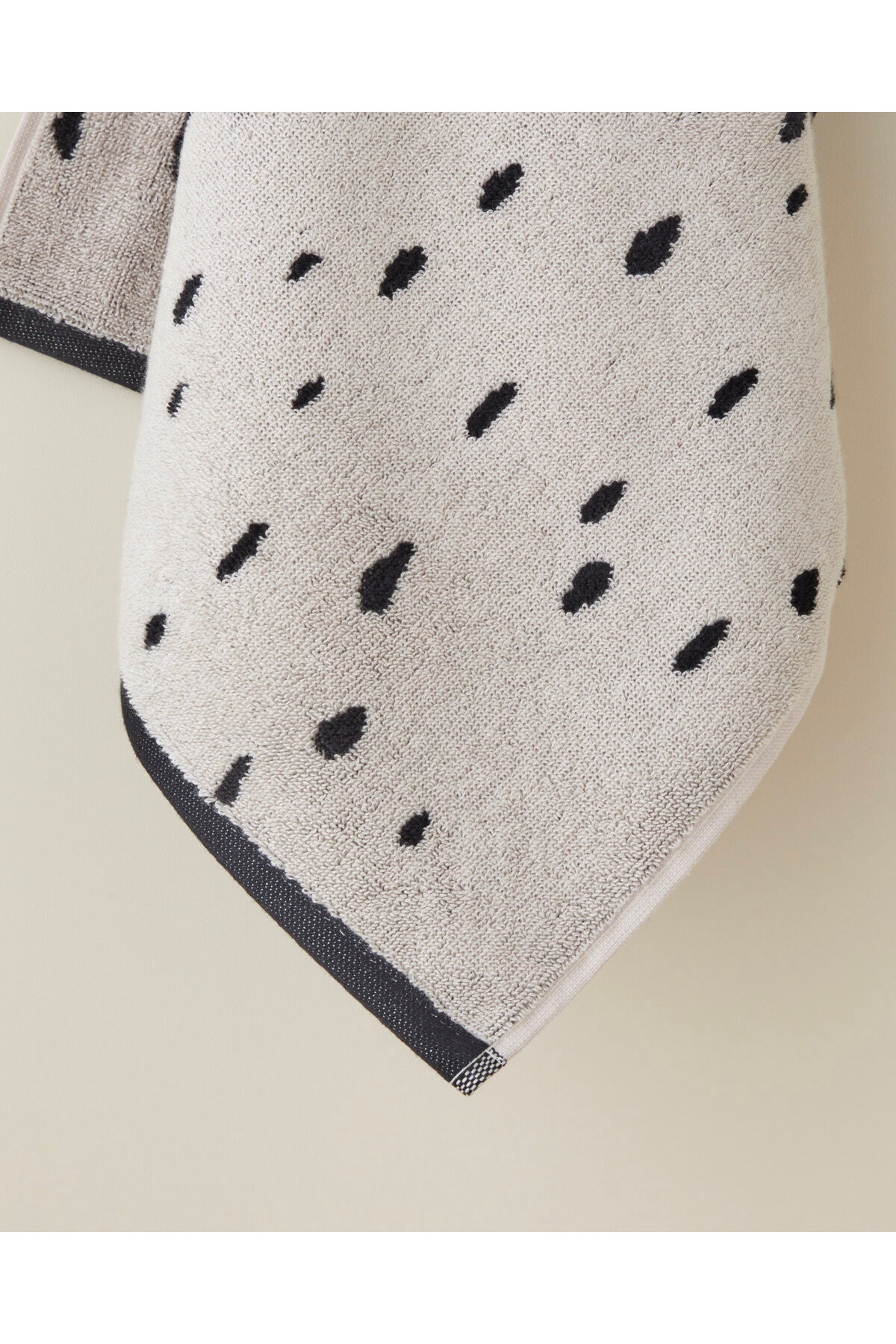 English Home Felis Pamuk Yüz Havlusu 50x80 cm Ekru-Kahve - Görsel 2