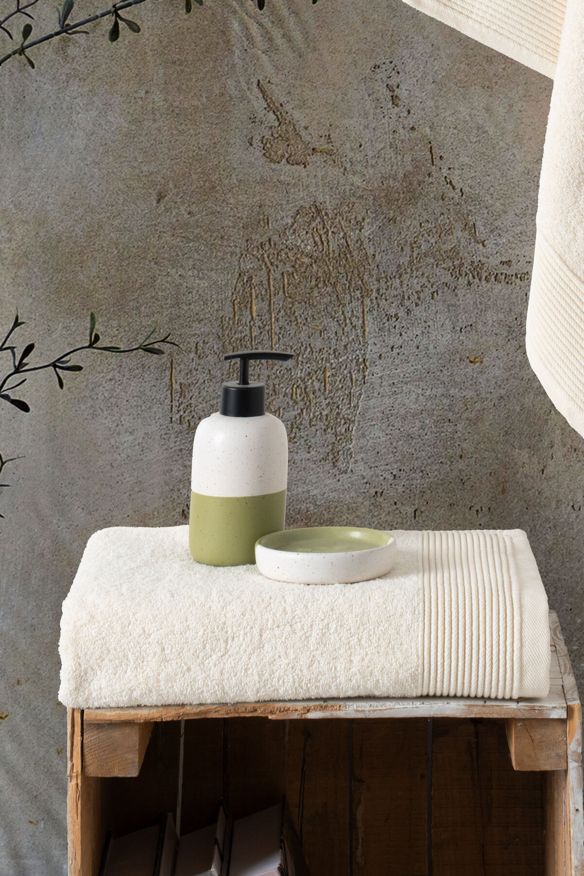 VAROL Royal Serisi 2’li Havlu Seti – 50x90 & 90x150 cm, 500 gsm Premium - Görsel 2