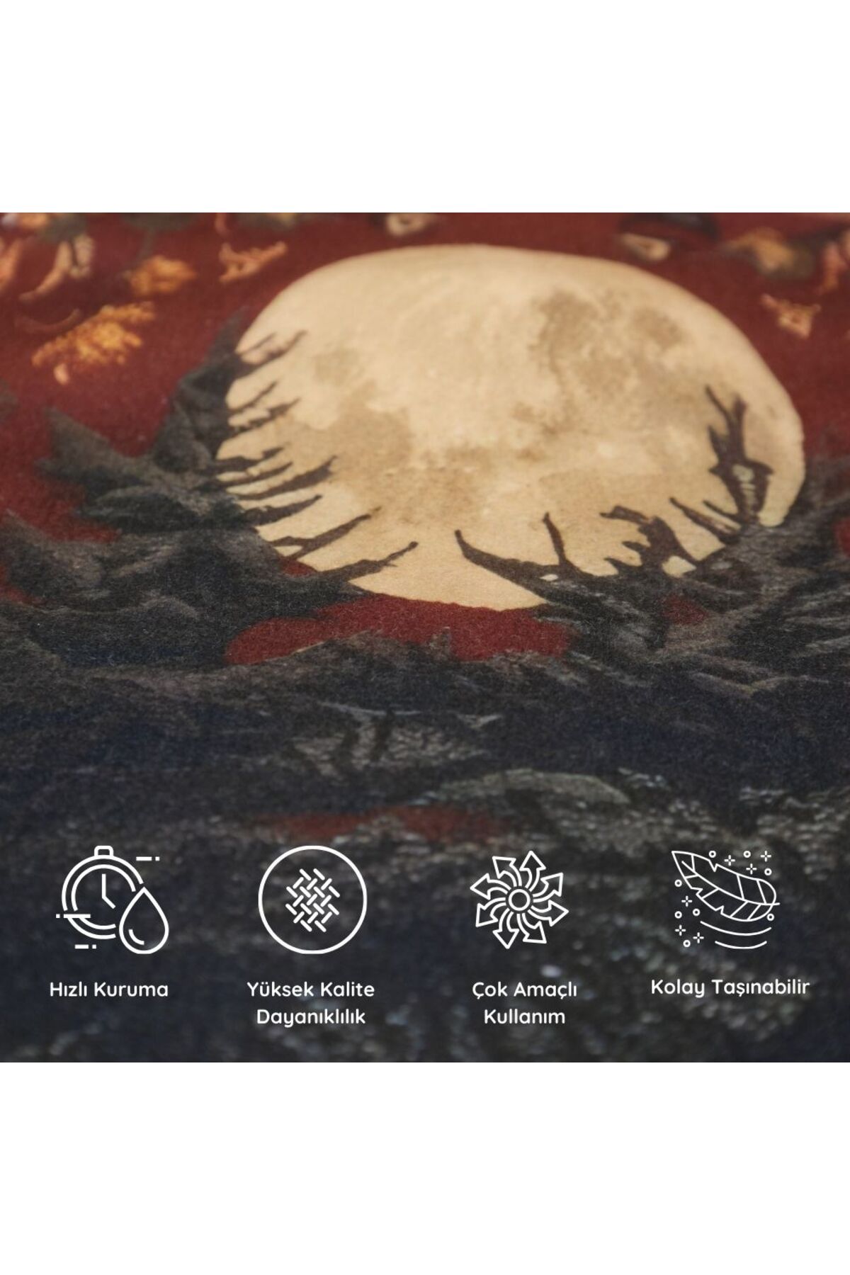 DEMİ BRAVO Özel Tasarım Cepli Pamuk Spor Havlusu - Kurtbay - Görsel 3