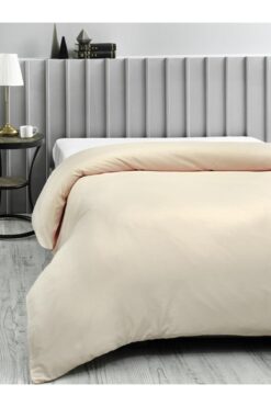 mer-tim ezberbozan ev tekstili King Size 240x260 Nevresim Yorgan Kılıfı - Krem