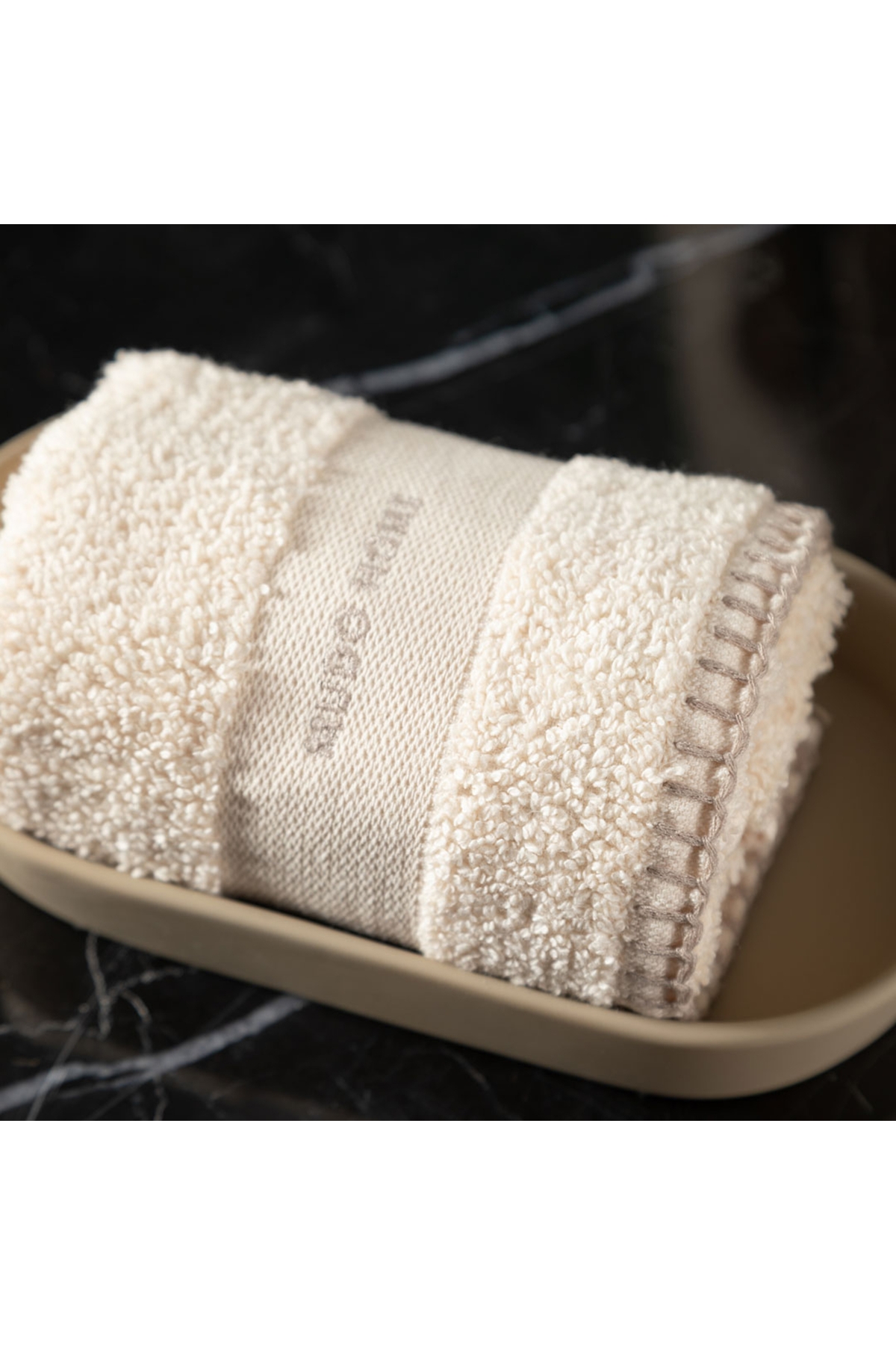 Mudo Home KREM EL HAVLUSU 30X50 - Görsel 2