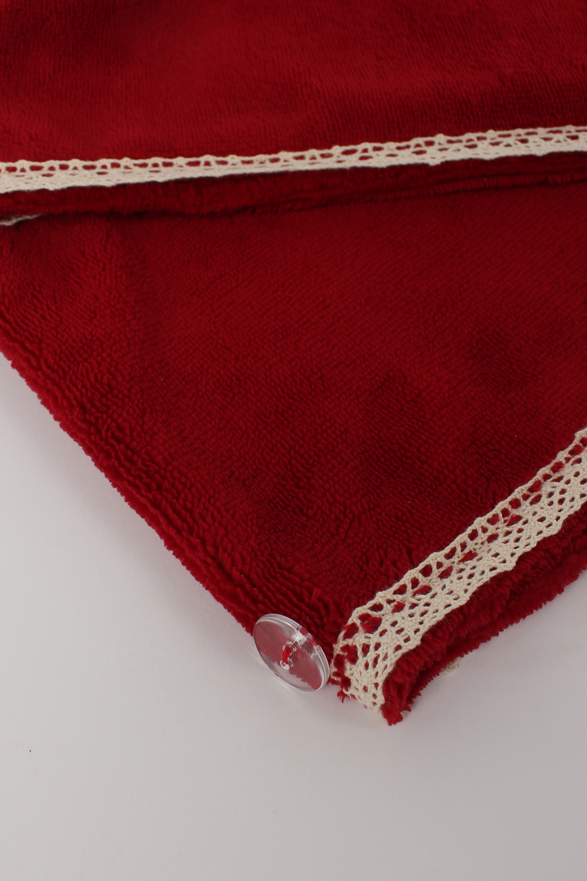 Ellia Soft Hair Dantelli Kalın Bambu Pamuk Kutulu Saç Kurutma Bonesi Saç Havlusu Saç Kurulama Havlusu - Görsel 2