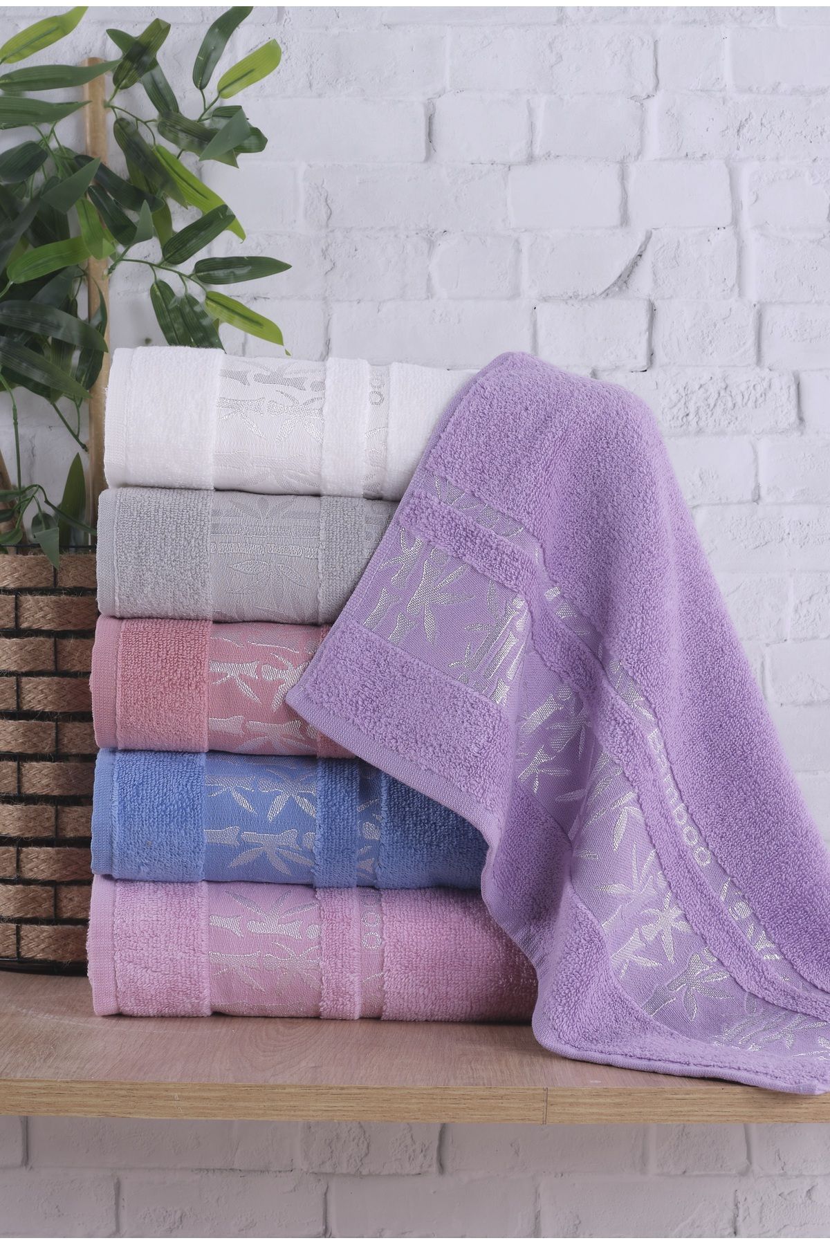 Familia Home Bamboo | 6'lı El&yüz Havlu Seti | Baş Havlusu 50x85 Cm