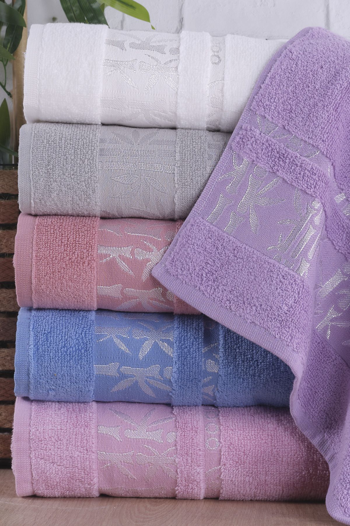 Familia Home Bamboo | 6'lı El&yüz Havlu Seti | Baş Havlusu 50x85 Cm - Görsel 2