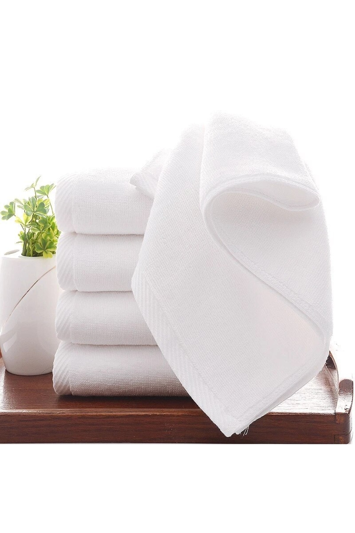 AYHANHOME 4 Adet Spor & Kuaför 50x90 El Yüz Havlu Seti