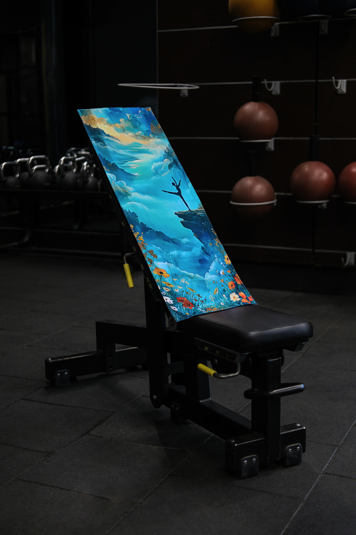 DEMİ BRAVO Özel Tasarım Cepli Pamuk Spor Havlusu - Zen