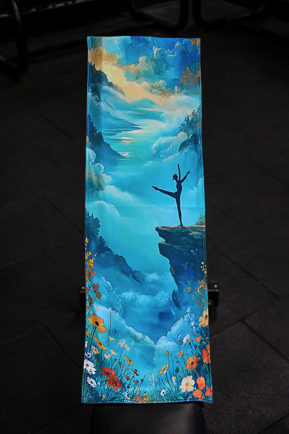 DEMİ BRAVO Özel Tasarım Cepli Pamuk Spor Havlusu - Zen - Görsel 2