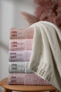 Fiesta Tekstil 50x90 Armin Süzene Bambu 6'lı Havlu