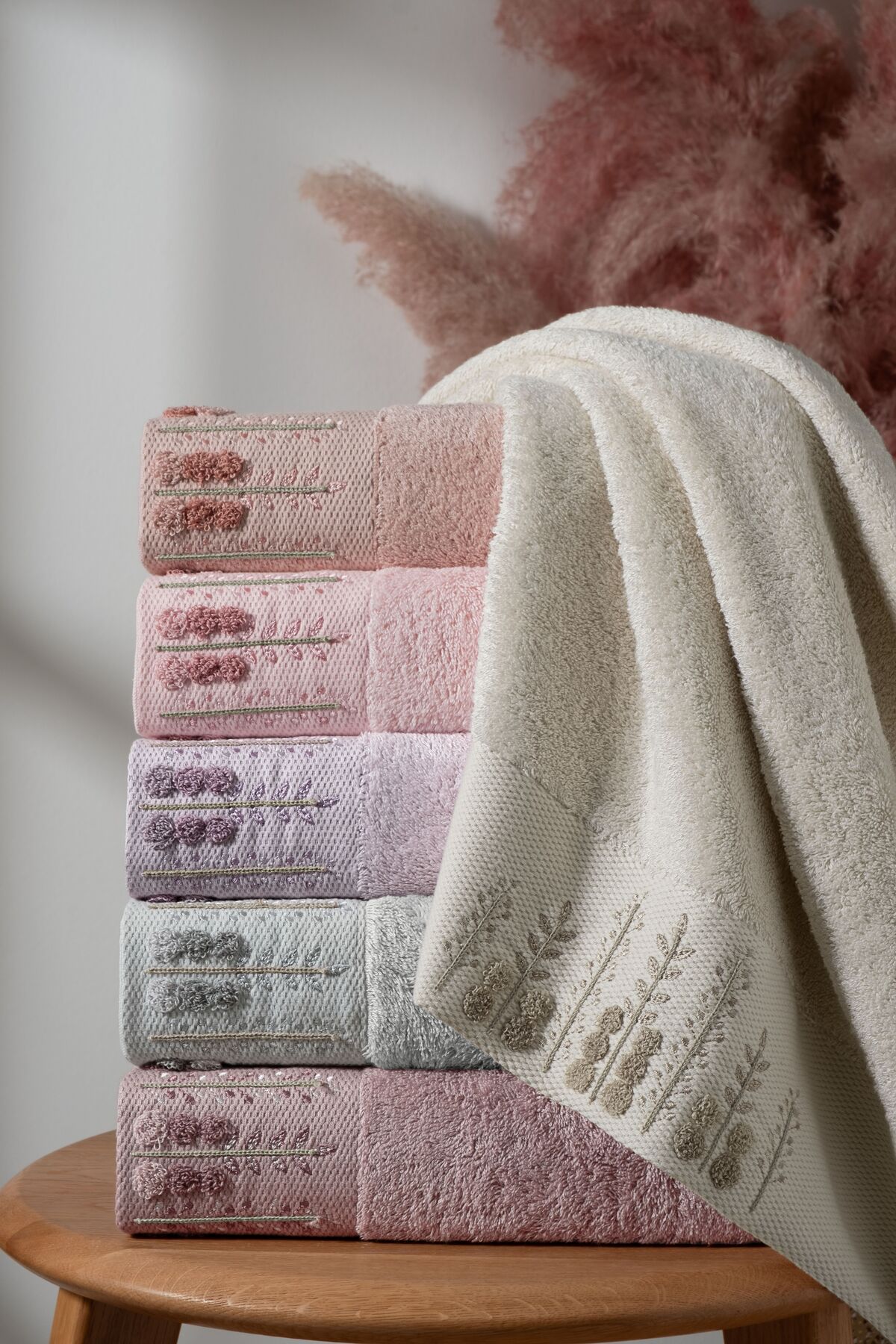 Fiesta Tekstil 50x90 Armin Süzene Bambu 6'lı Havlu