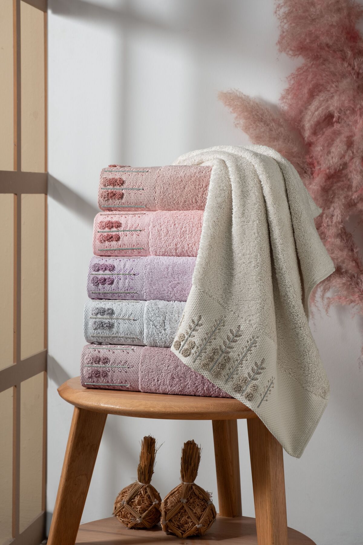 Fiesta Tekstil 50x90 Armin Süzene Bambu 6'lı Havlu - Görsel 2