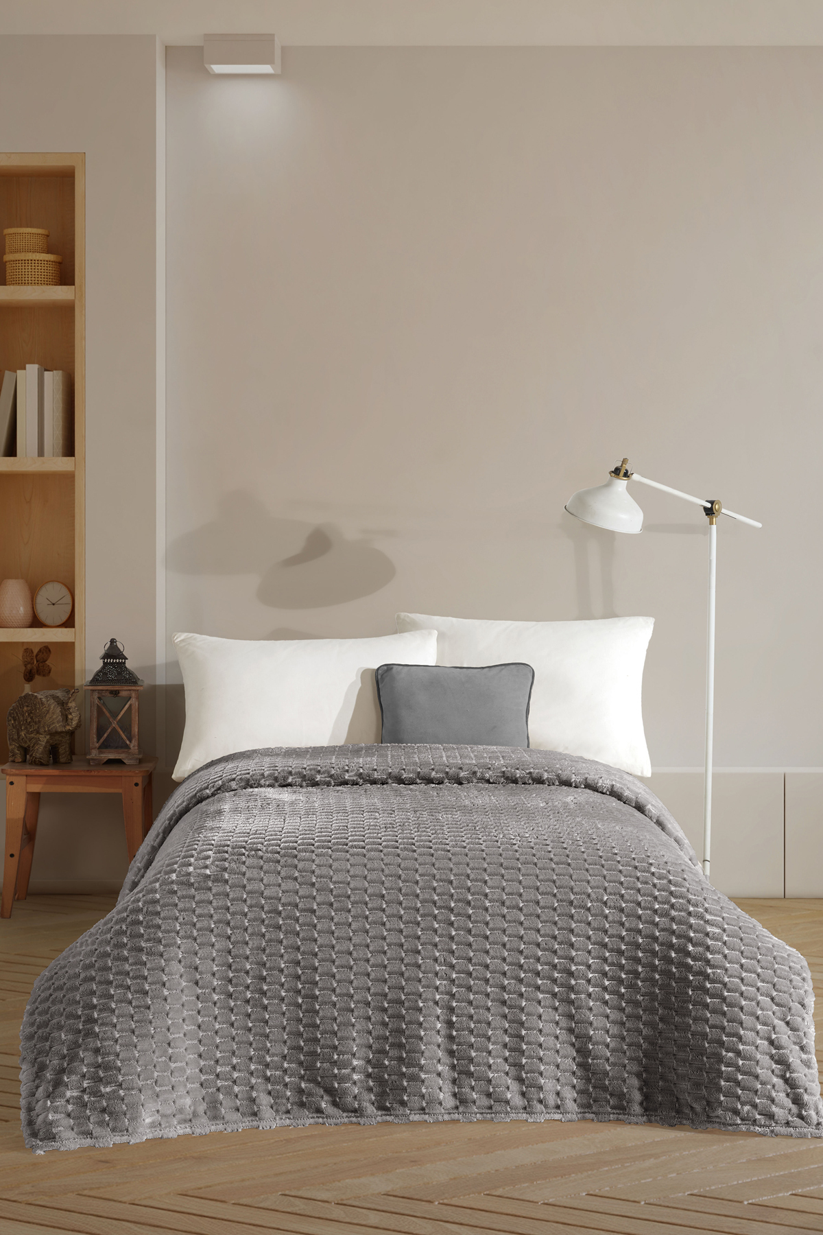 Elart Star Battaniye Çift Kişilik Wellsoft (180x220 cm) Antrasit