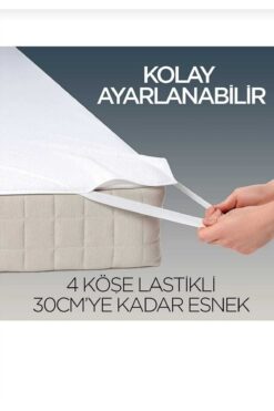 AYHOME Tek Kişilik Sıvı Geçirmez Yatak Alezi Yatak Koruyucu Yatak Çarşafı Lastıkli Tek Kişilik Alez