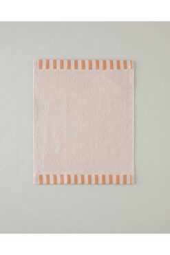 English Home Stripe Edge Pamuk El Havlusu 30x40 cm Pudra