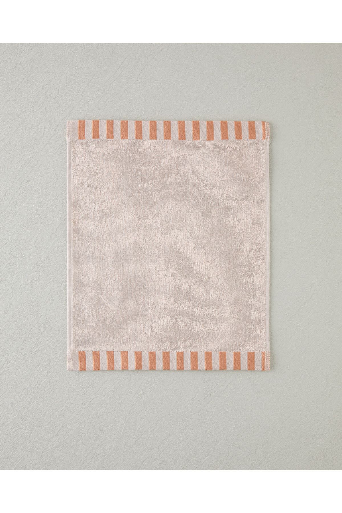 English Home Stripe Edge Pamuk El Havlusu 30x40 cm Pudra