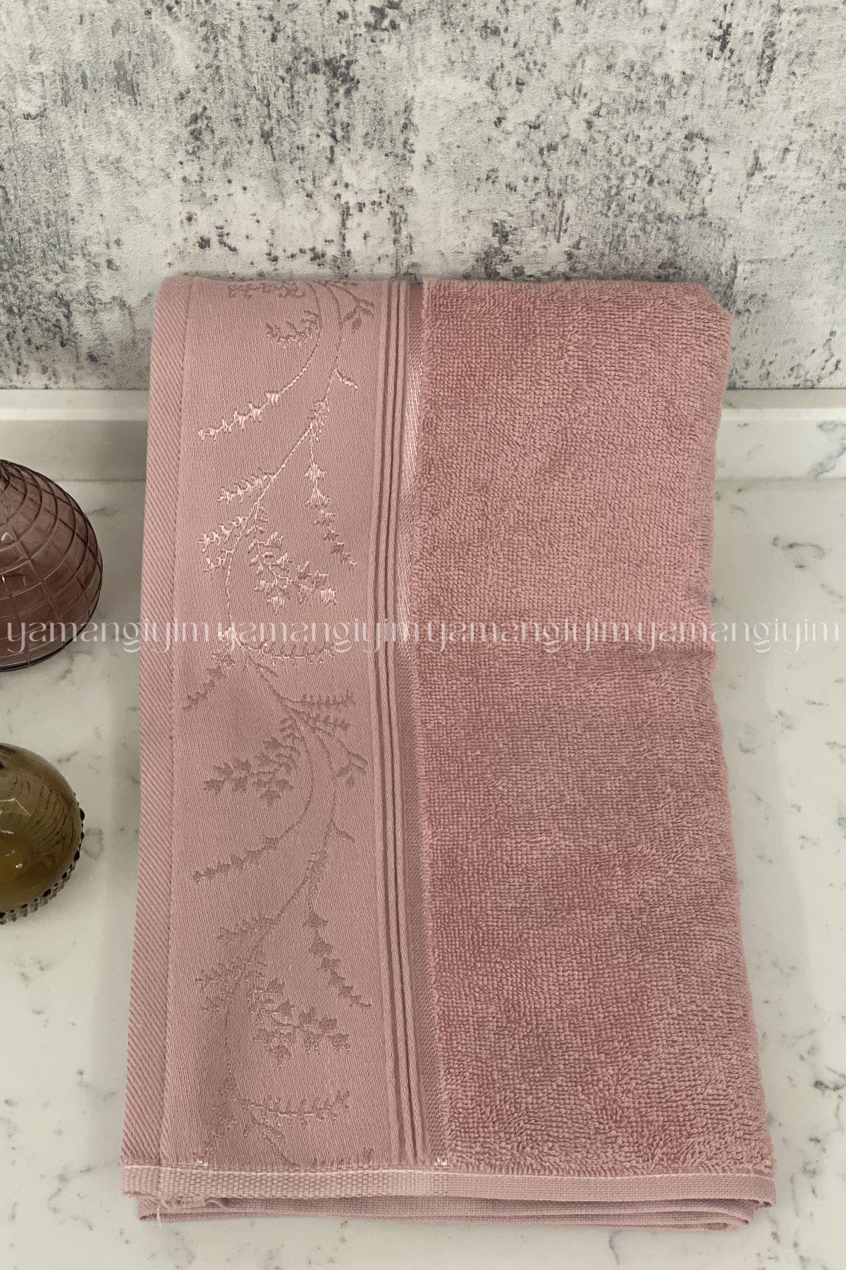 Özdilek Ditsy El-Yüz Havlusu 6 Adet-Pembe-Krem-Gri - Görsel 2