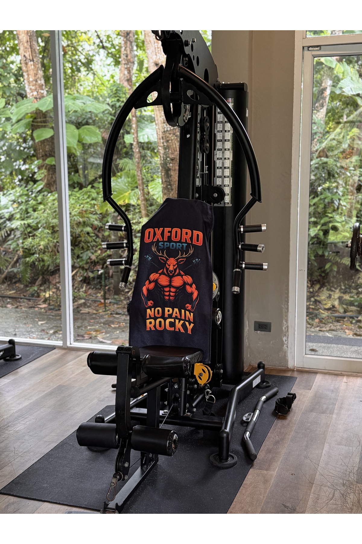 Oxford Sport Spor Havlusu Sports towel Fitness Havlu Aletlere Tam Uyumlu Kaymaz Düşmez Havlu Towel Özel Boy 85x45 - Görsel 2