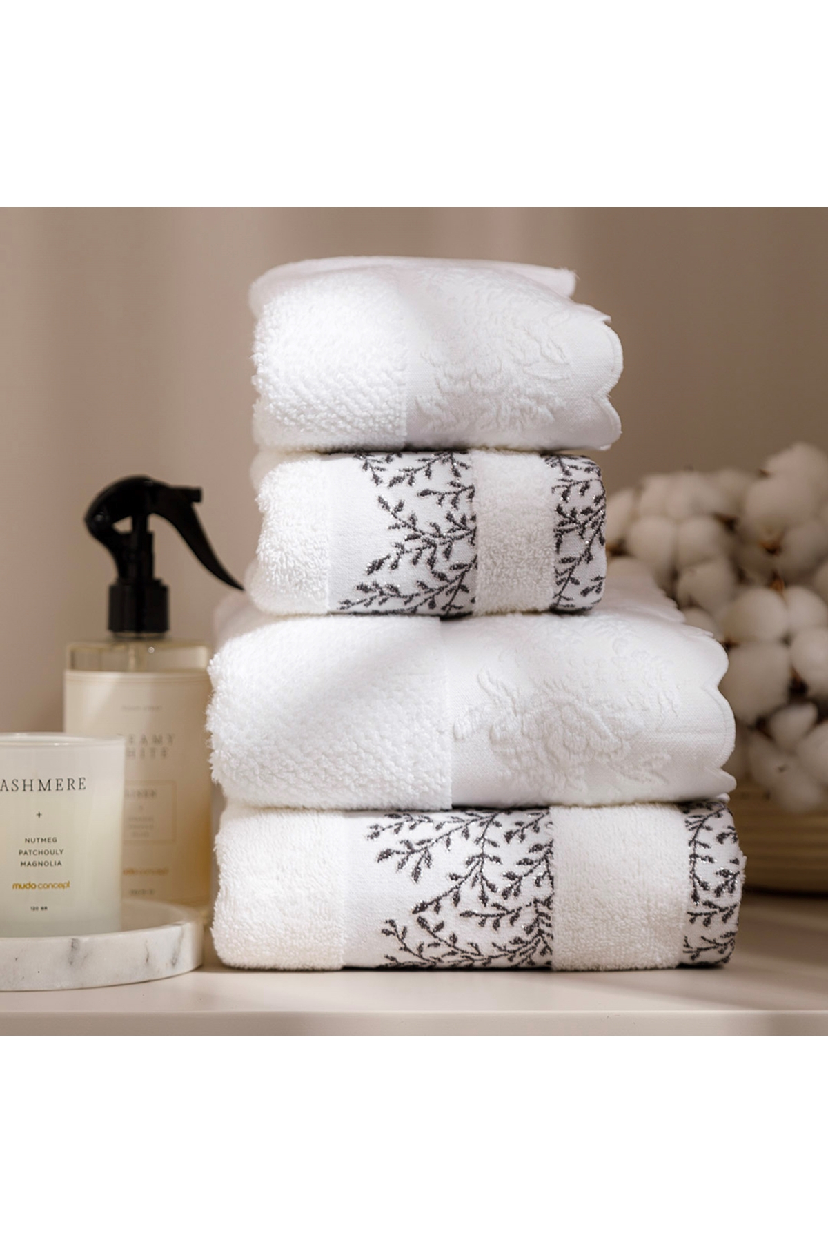 Mudo Home LILY LOVELY YÜZ HAVLUSU 50X80 - Görsel 3