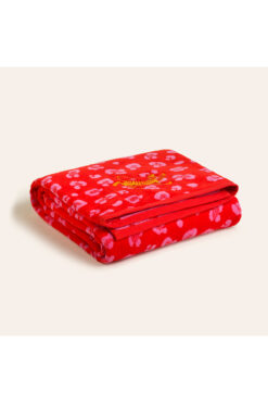 Zsa Zsa Zsu Tabea Nakışlı Kadife Pamuk Yüz Havlusu 50x90 Cm Pembe - Kırmızı