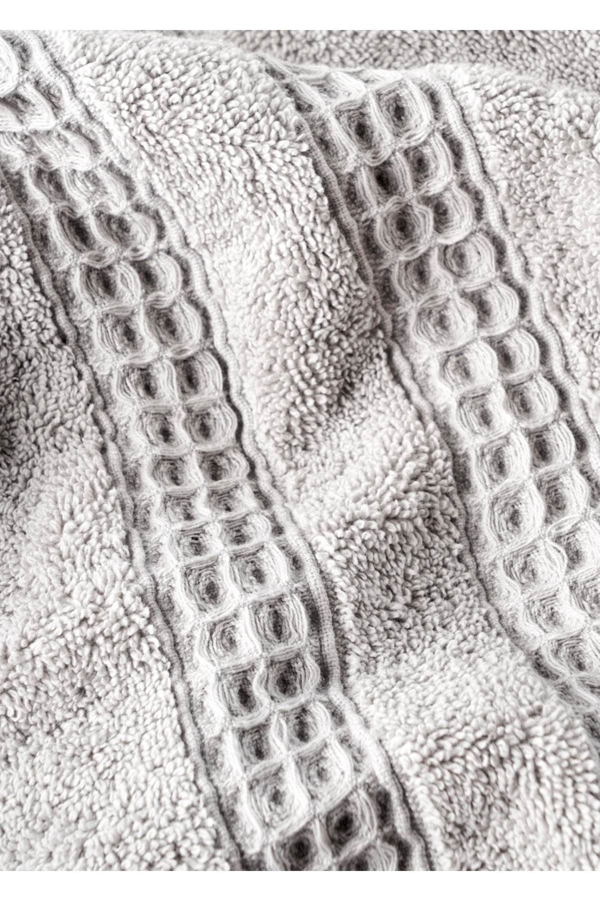 Bella Maison %100 Pamuk Peggy Yüz Havlusu Gri (50x90 cm) - Görsel 2