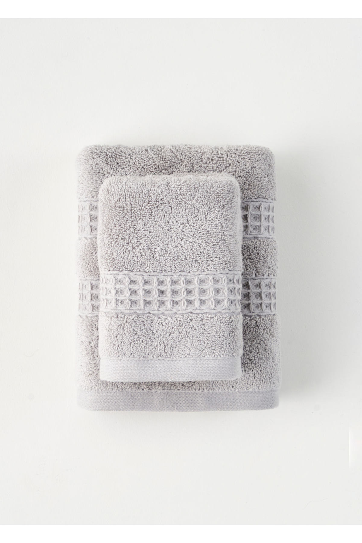 Bella Maison %100 Pamuk Peggy Yüz Havlusu Gri (50x90 cm) - Görsel 3