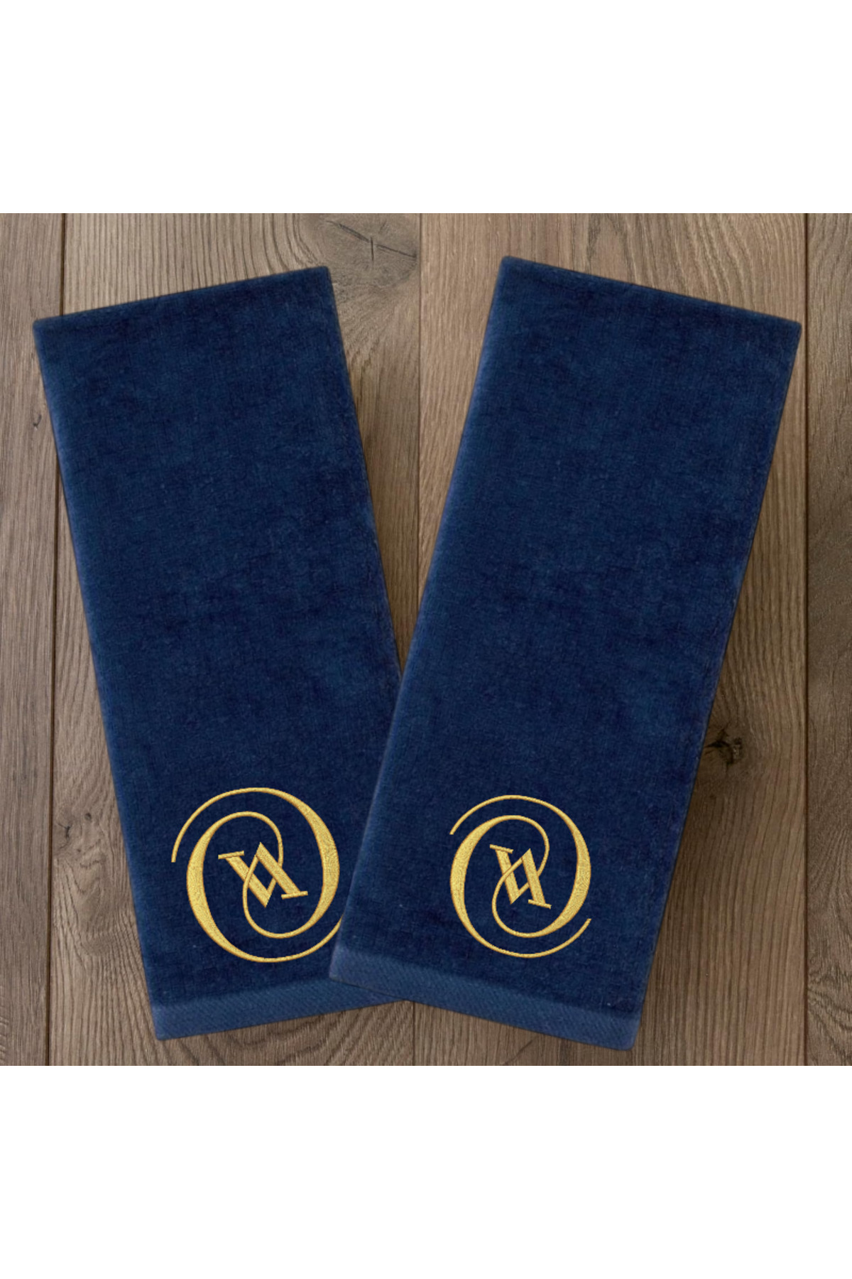 Ursa V HARFİ NAKIŞLI DEKORATİF MUTFAK VE BANYO HAVLUSU 2 ADET 30x50