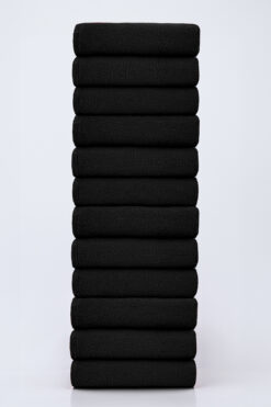 Caymoon 12 Adet 50x90 cm Spor, Fitness, Kuaför, Berber Havlusu Leke Tutmayan, Antibakteriyel Toptan Havlu