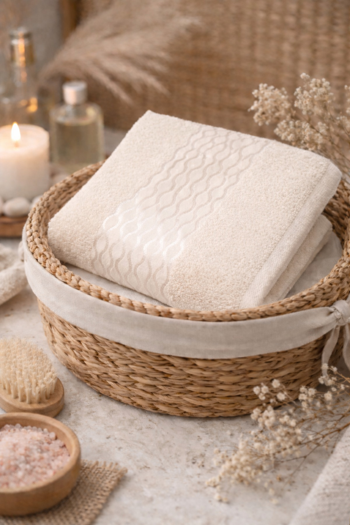 Özdilek El Havlusu Elissa Krem 50x90 Cm