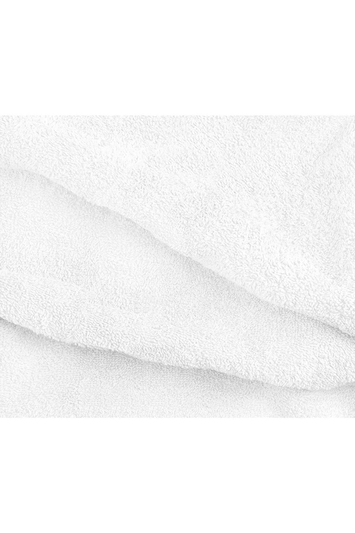 INTER Z 6'lı Set Beyaz %100 Pamuk El Havlusu 50x90 Cm, Otel Havlusu - Görsel 3