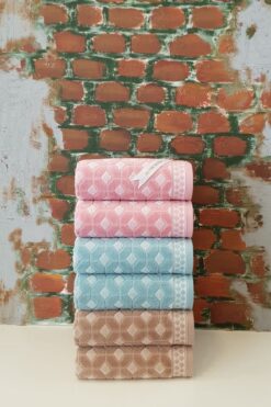 Özdilek Decora Havlu 6'lı - Pudra Mint Bej