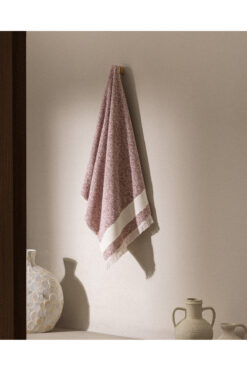 Madame Coco Brest %100 Pamuk Banyo Havlusu - Pudra - 75x150 cm