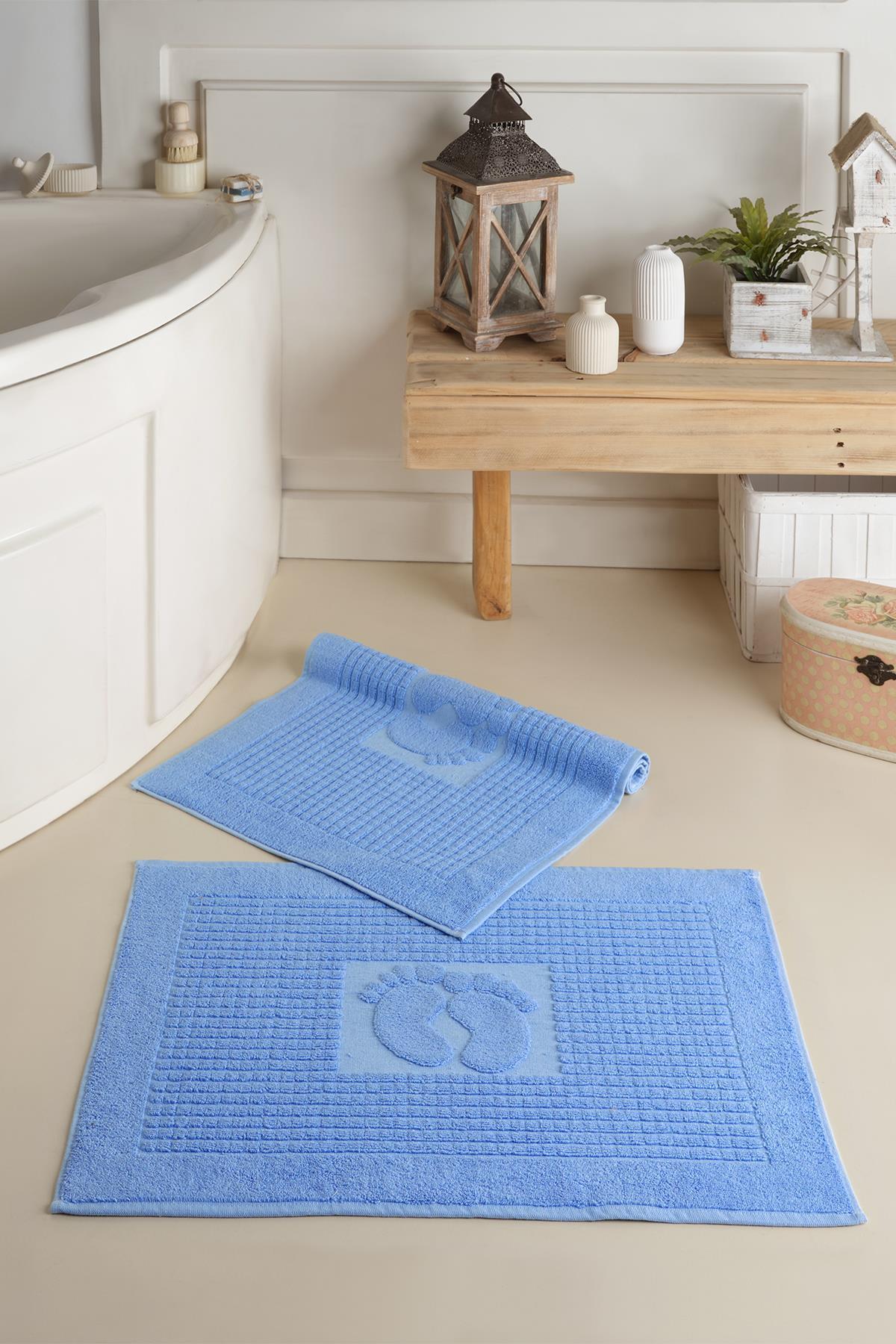 Zeynep Tekstil Mat | 2 Adet Ayak Havlusu, Banyo Paspası, Havlu Paspas