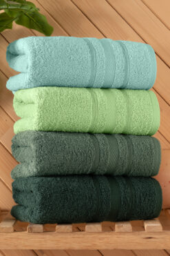 DNZGÜLCAN Lera 4'lü 50x90 Havlu Seti El Yüz Havlusu %100 Pamuk