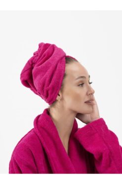 Ender Home CottonVerse Düğmeli %100 Pamuk Saç Kurulama Bonesi