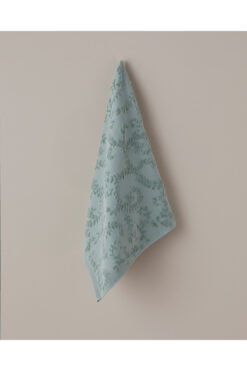 English Home Leafy Touch Pamuk Yüz Havlusu 50x80 cm Açık Yeşil