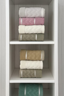 Femm Havlu Jakarlı Microctton Havlu 6’Lı Set