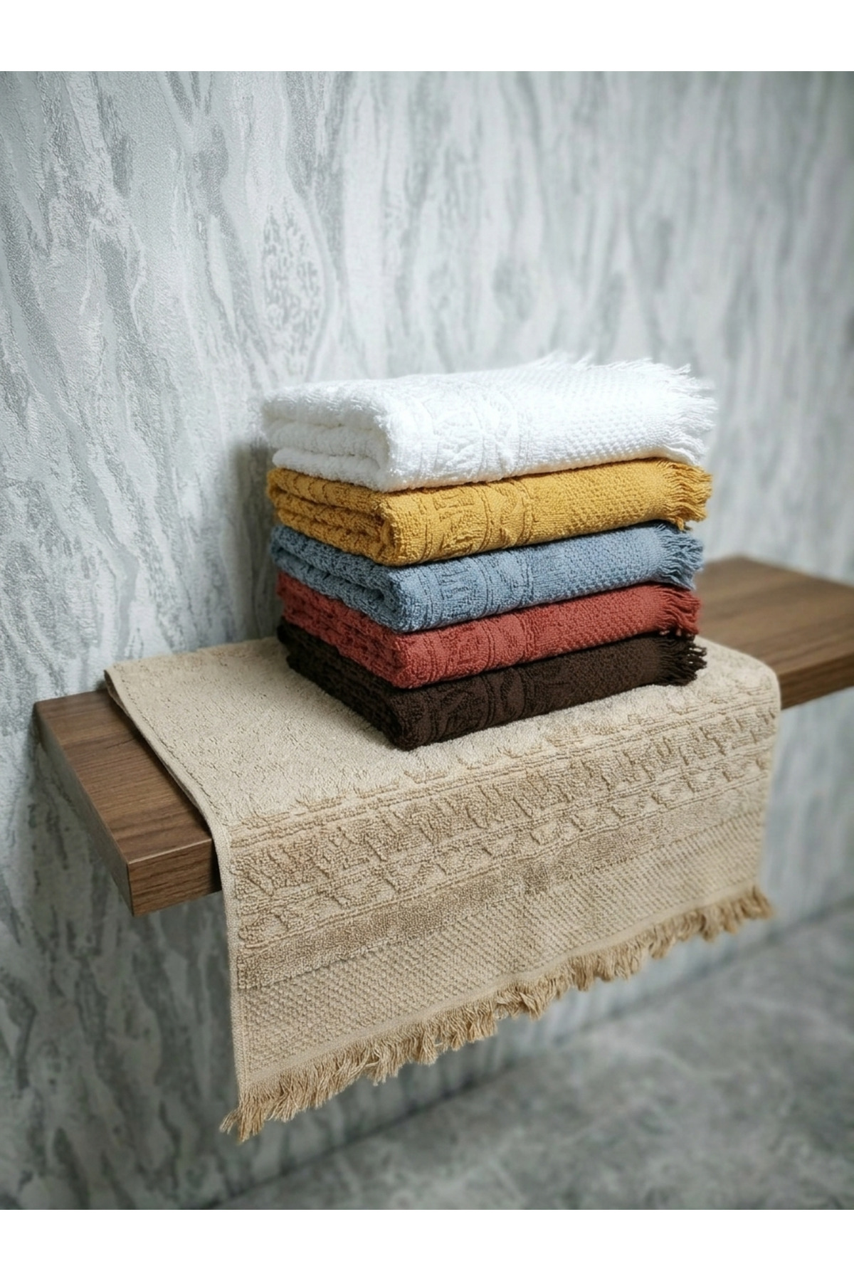 Peacock 6 Adet Ultra Yumuşak Premium Havlu Seti (275gr) %100 Pamuk - Görsel 3