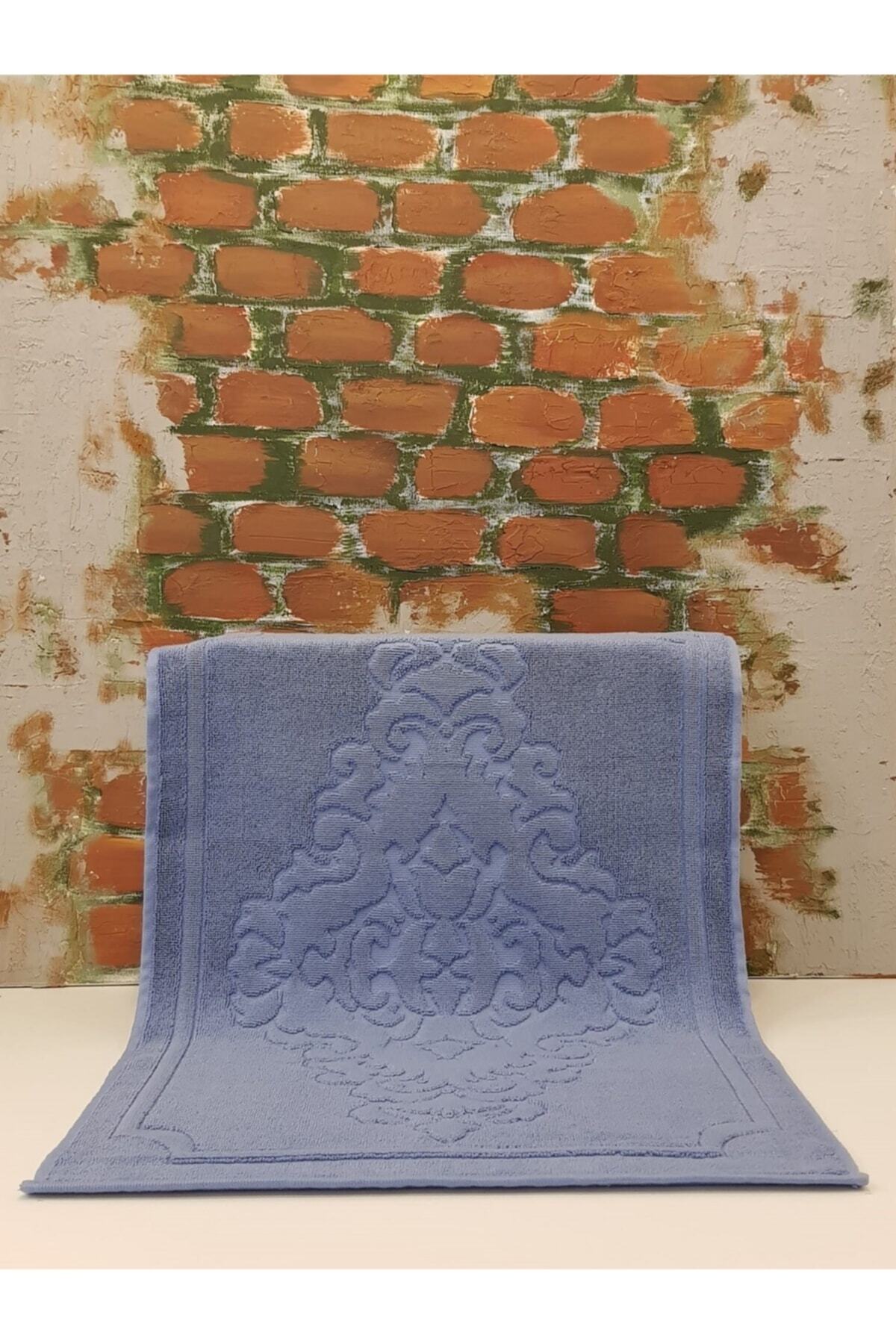 Özdilek Ornament Ayak Havlusu 2 Adet- Koyu Mavi