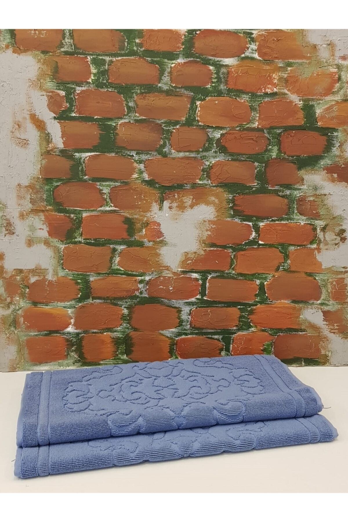 Özdilek Ornament Ayak Havlusu 2 Adet- Koyu Mavi - Görsel 3