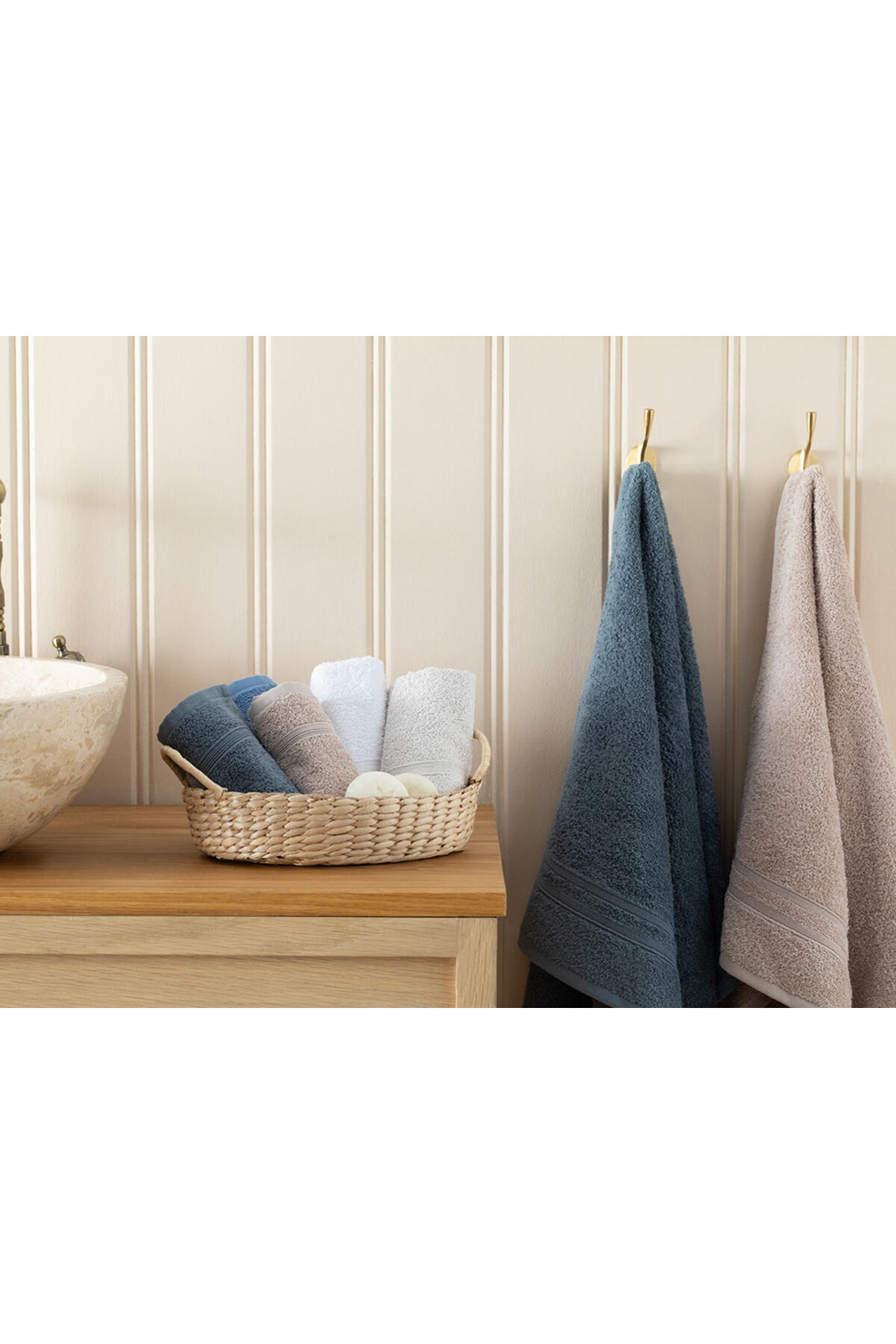 English Home Pure Basic Yüz Havlusu 50x90 Cm Açık Kahve - Görsel 3