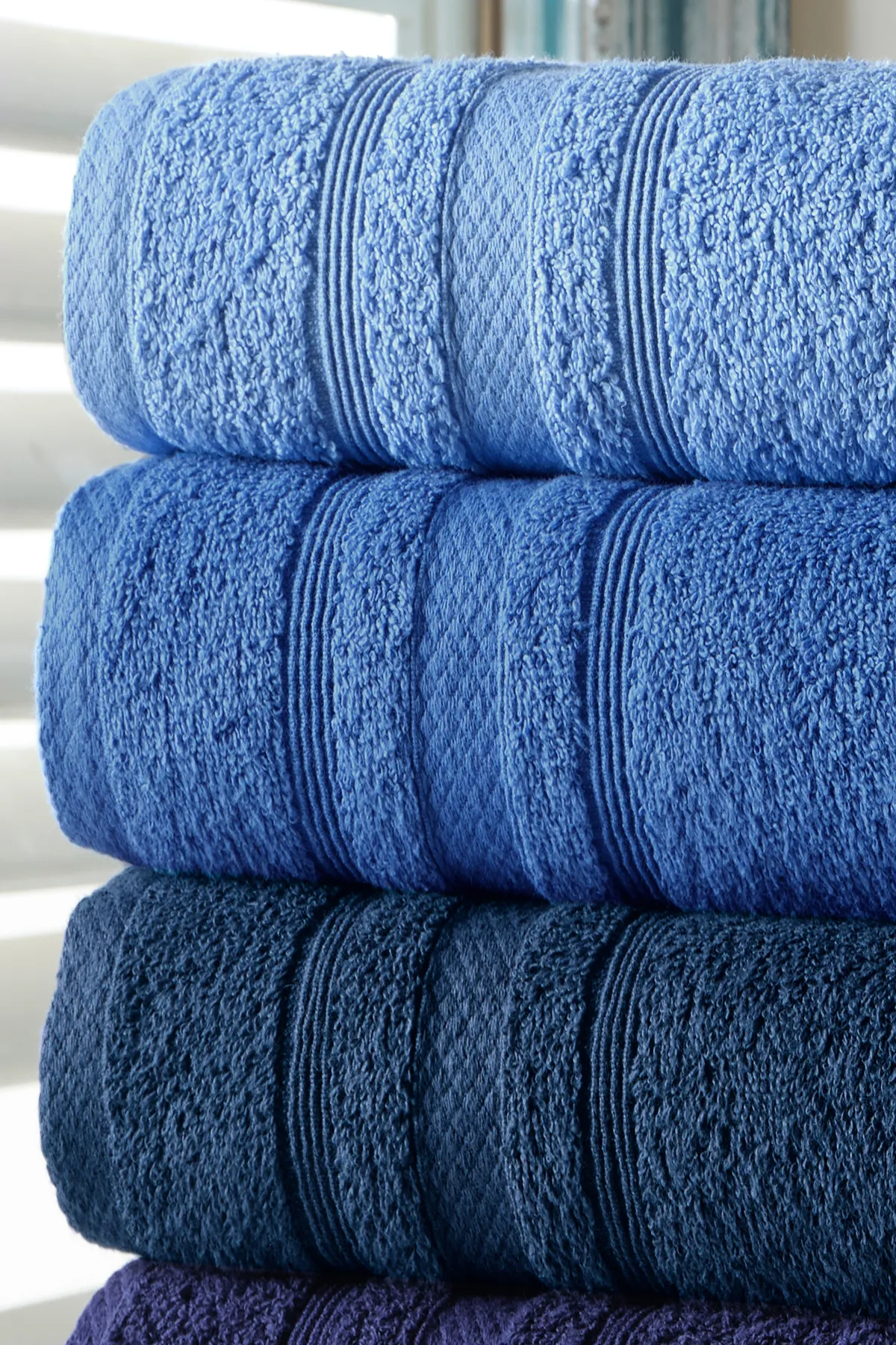 DNZGÜLCAN Ada 4'lü Havlu Seti El Havlu Yüz Havlu %100 Pamuk 30X50 cm - Görsel 2